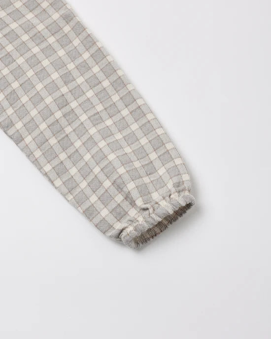 Quincy Mae Cloud Blue Gingham | Woven Jumpsuit