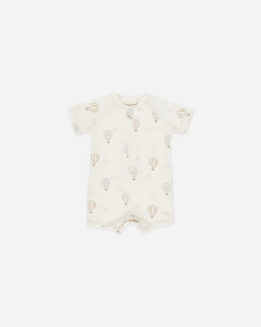 Quincy Mae Ivory Hot Air | Zip Rashguard One-Piece