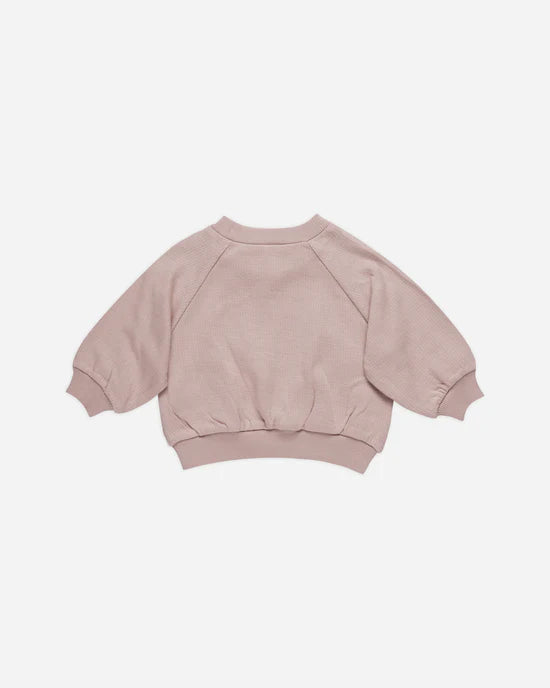 Quincy Mae Mauve | Pocket Sweatshirt + Sweatpant Set