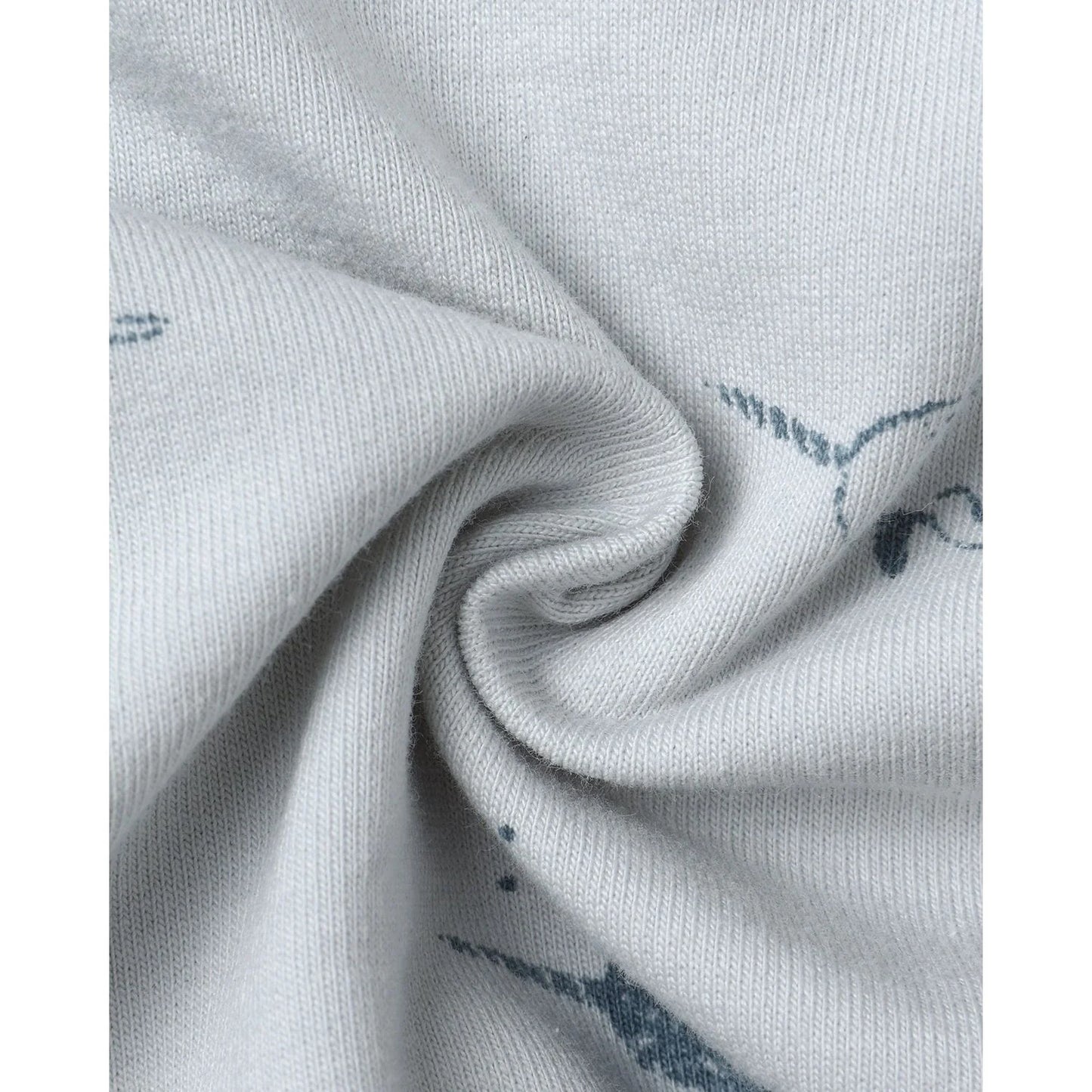 Quincy Mae Blue Narwhals | Relaxed Fleece Sweatshirt + Sweatpant Set