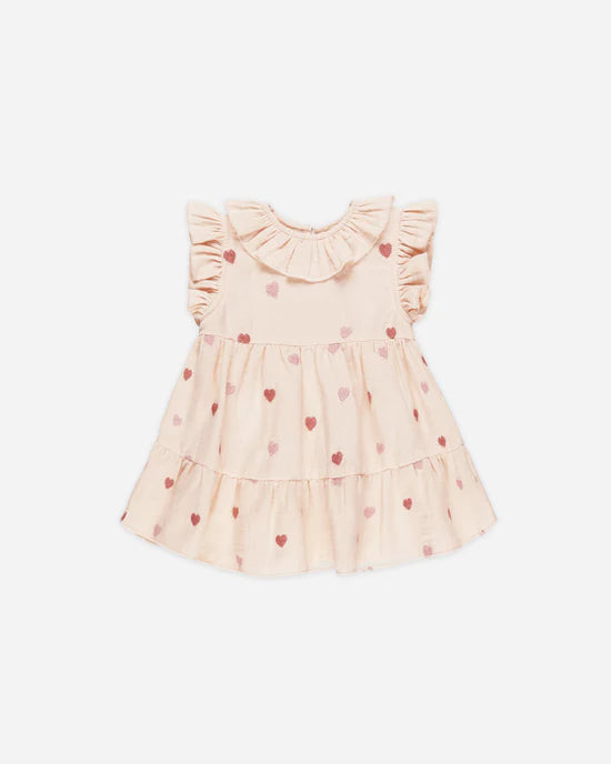 Quincy Mae Antique Heart Embroidery | Charlotte Dress