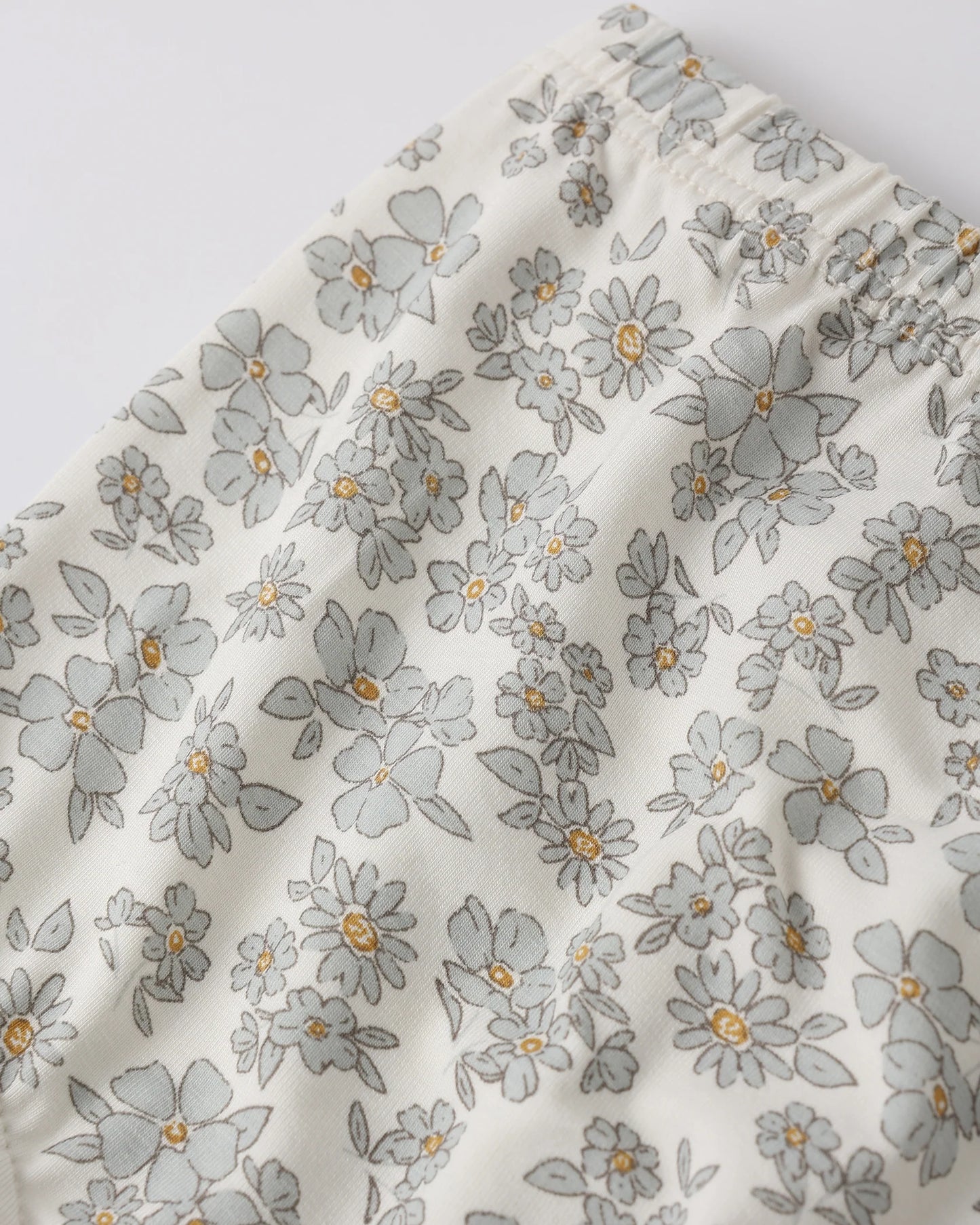 Quincy Mae Ivory Blue Floral | Bamboo Babydoll Dress