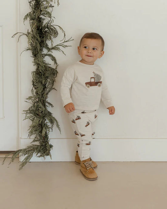 Rylee + Cru Natural Trucks | Long Sleeve Tee + Pant Set