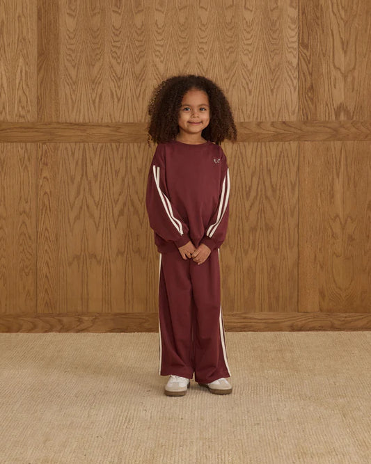 Rylee + Cru Burgundy | Track Pant