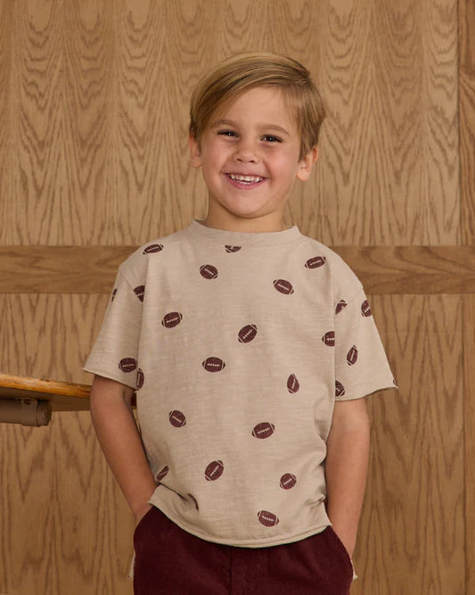 Rylee + Cru Stone Footballs | Raw Edge Tee