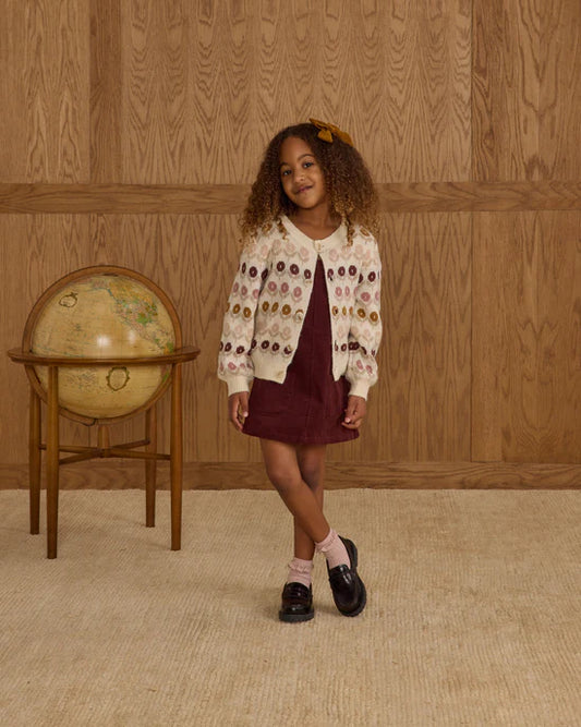Rylee + Cru Natural Floral Jacquard | Cheyenne Cardigan