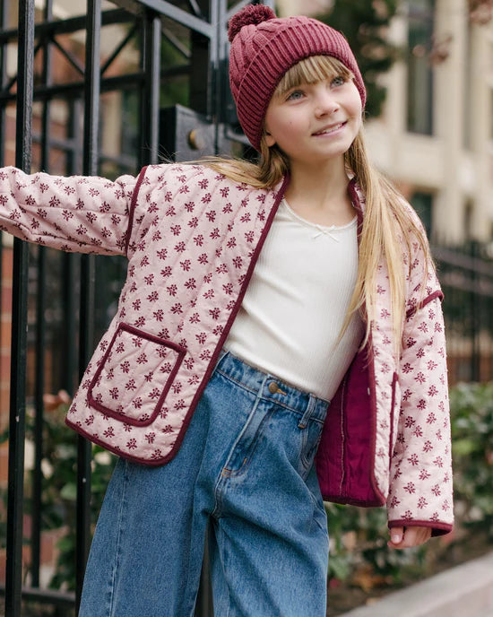 Rylee + Cru Blush Fleur | Quilted Jacket