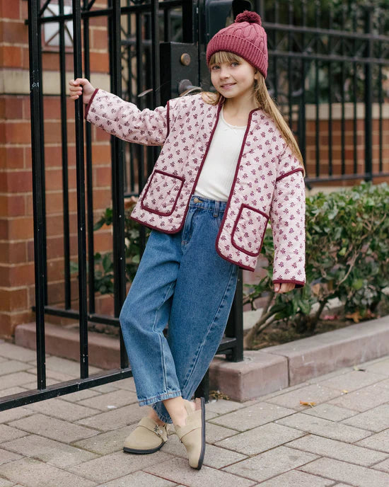 Rylee + Cru Blush Fleur | Quilted Jacket