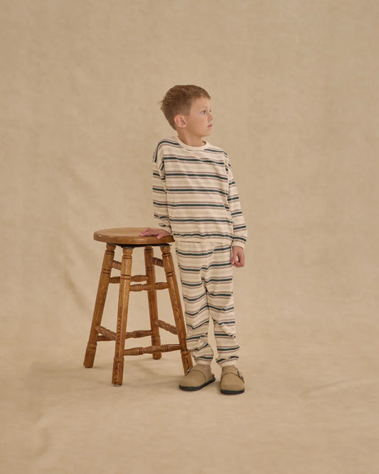 Rylee + Cru Stone Retro Stripe | Relaxed Set