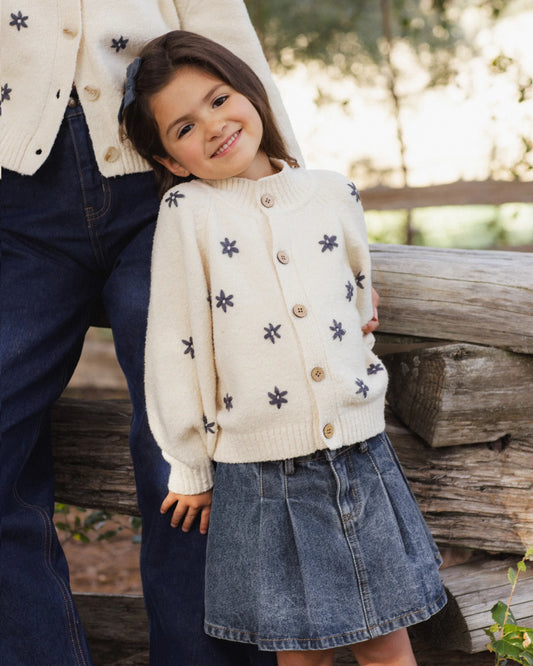 Rylee + Cru Natural Daisy | Tulip Cardigan