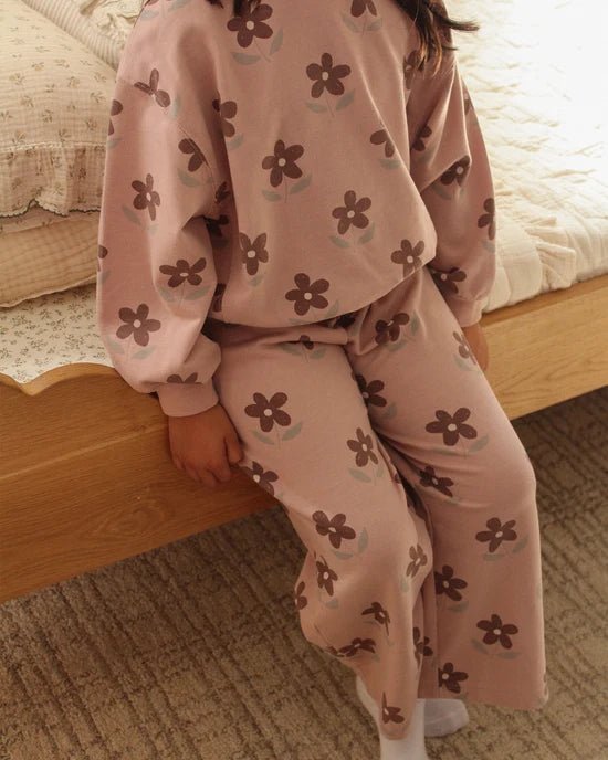 Rylee + Cru Rosewood Daisy | Track Pant