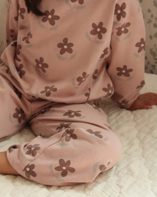Rylee + Cru Rosewood Daisy | Track Pant