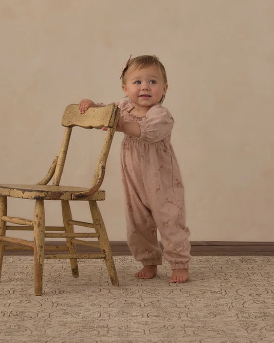 Rylee + Cru Blush Fawns | Sage Jumpsuit