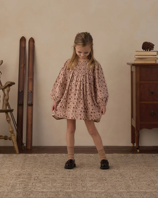 Rylee + Cru Blush Pink Floral | Selene Dress