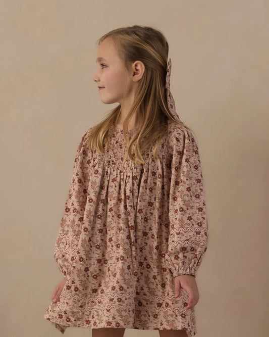 Rylee + Cru Blush Pink Floral | Selene Dress