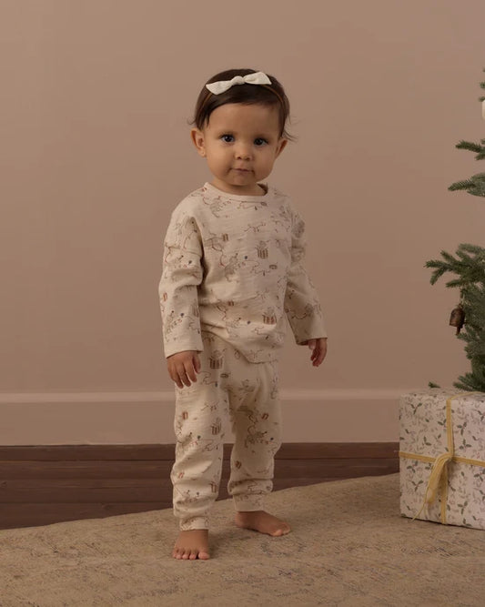 Rylee + Cru Antique Kittens | Long Sleeve Tee + Pant Set