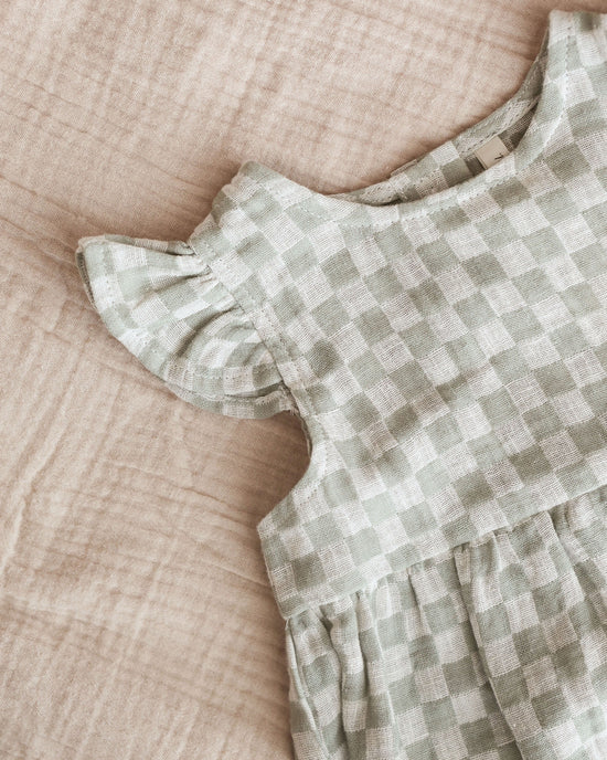 Rylee + Cru Sage Check | Amelia Romper