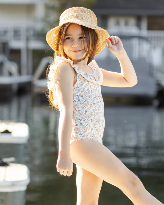 Rylee + Cru Ivory Flower Field | Margaret One-Piece Swimsuit