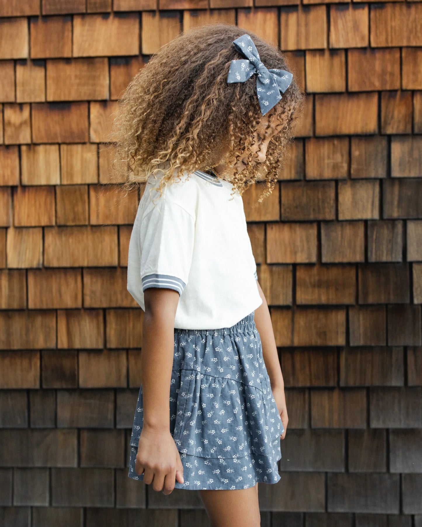 Rylee + Cru Ivory Anchor Bow | Ringer Tee