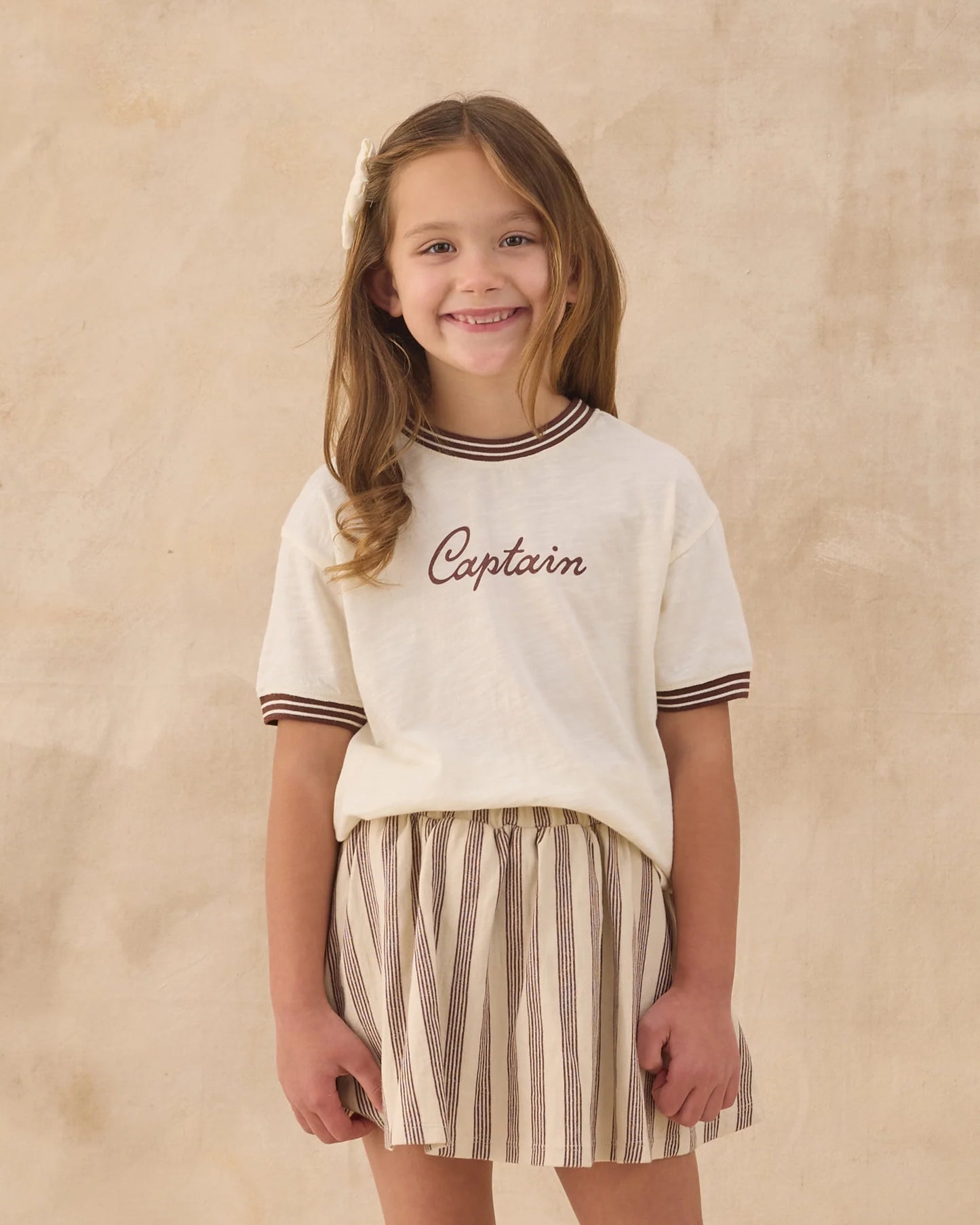 Rylee + Cru Ivory Captain | Ringer Tee