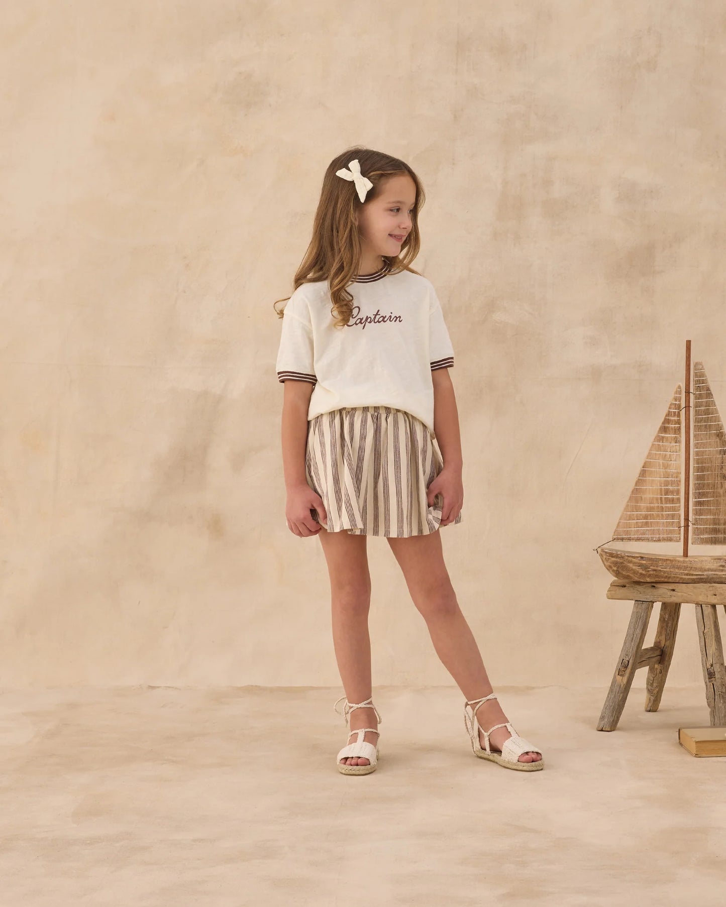 Rylee + Cru Ivory Captain | Ringer Tee