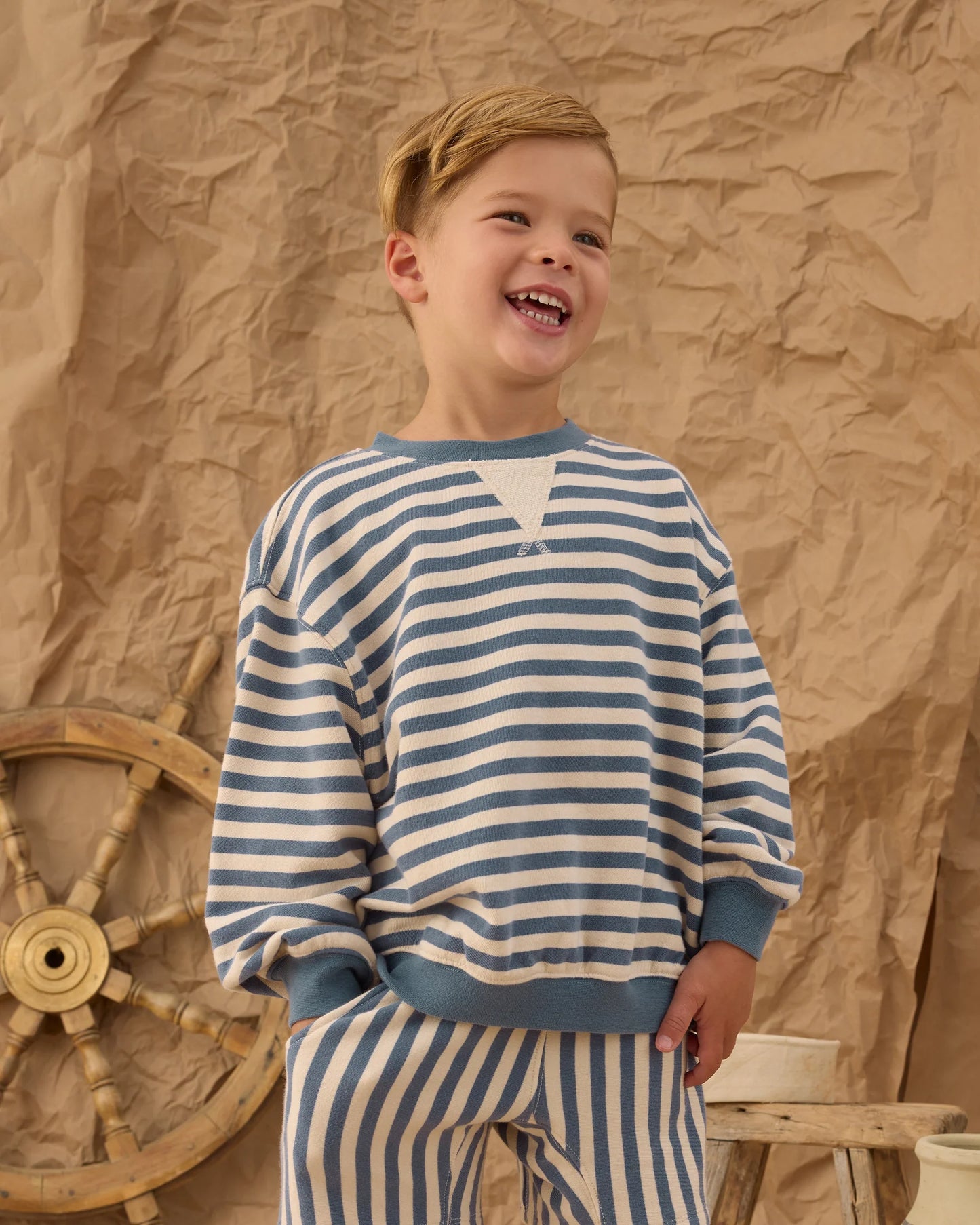 Rylee + Cru Marine Stripe | Relaxed Short
