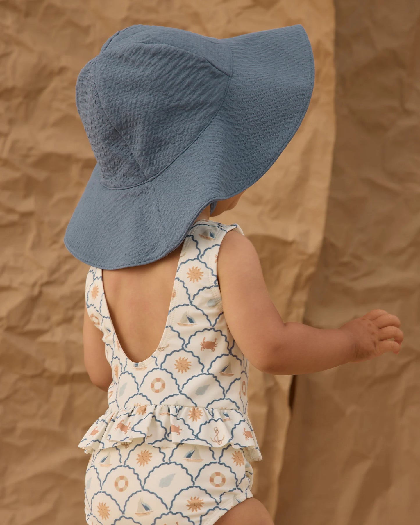 Rylee + Cru Ivory Nautical | Skirted One Piece Swimsuit