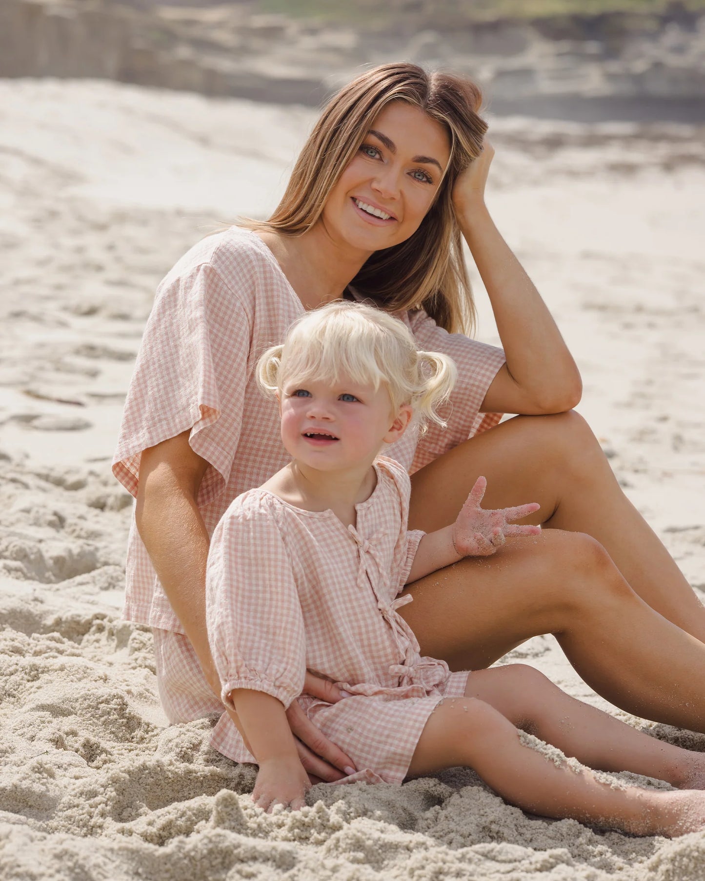 Rylee + Cru x Lindsay Arnold Petal Gingham | Juniper Set