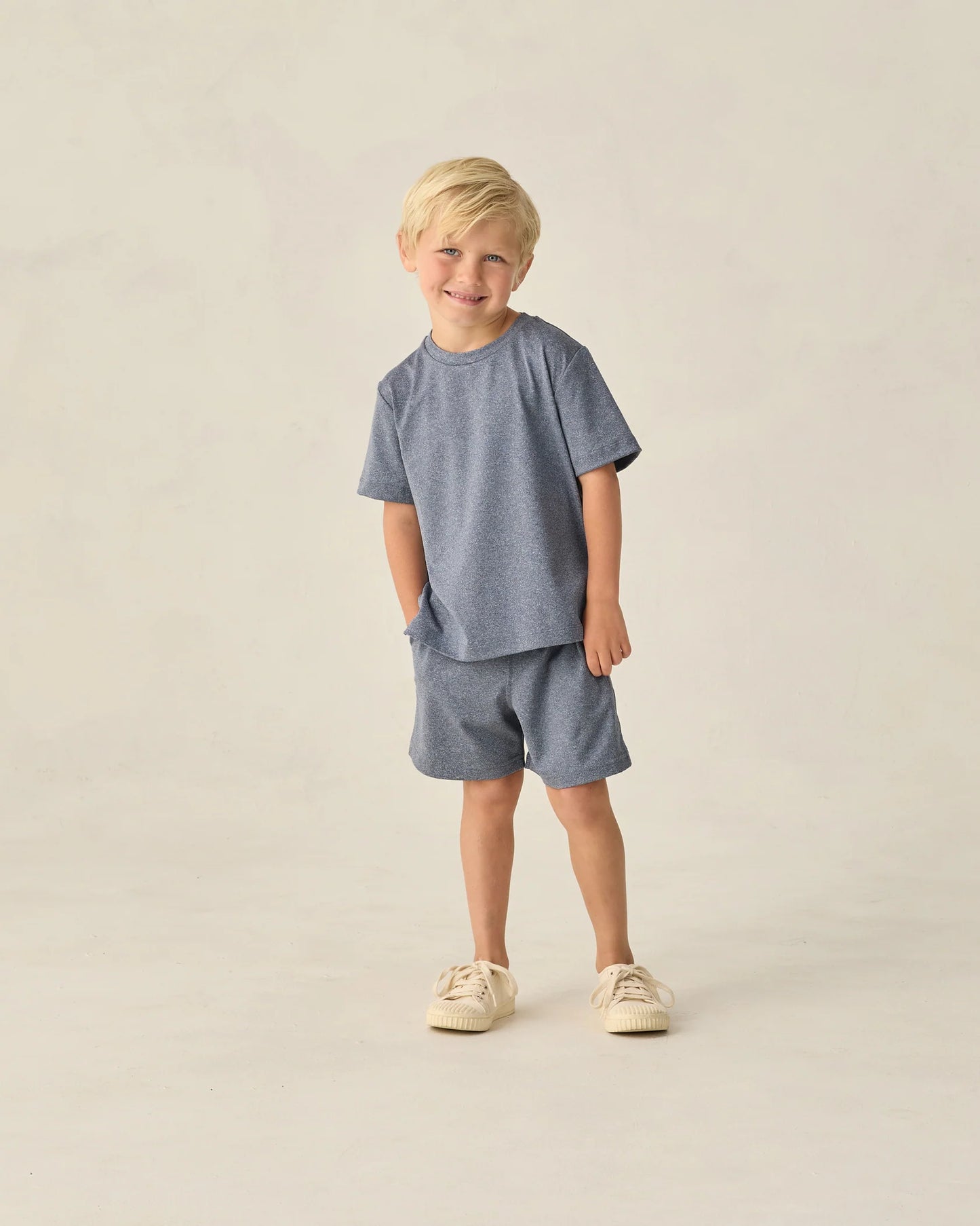 Rylee + Cru Heathered Marine | Cove Essential Tee