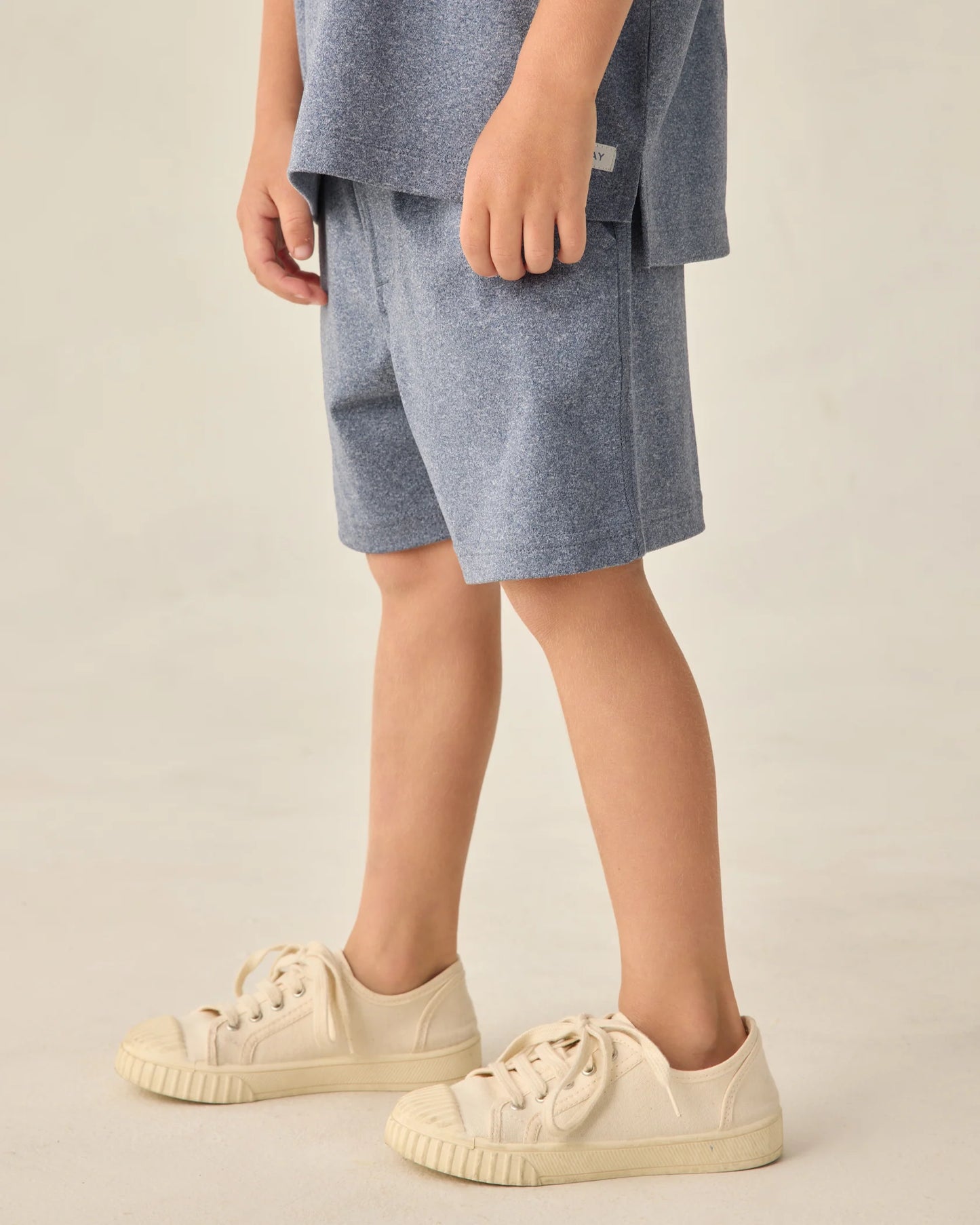 Rylee + Cru Heathered Marine | Oceanside Tech Short