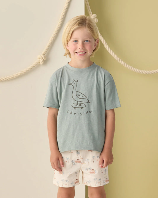 Rylee + Cru Green Cruising | Raw Edge Tee