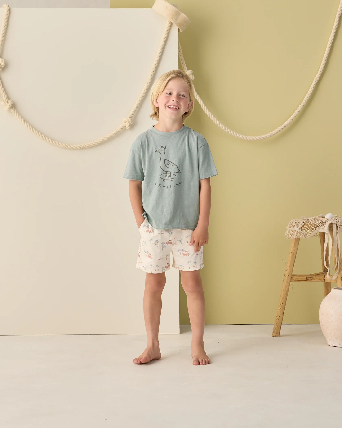 Rylee + Cru Green Cruising | Raw Edge Tee