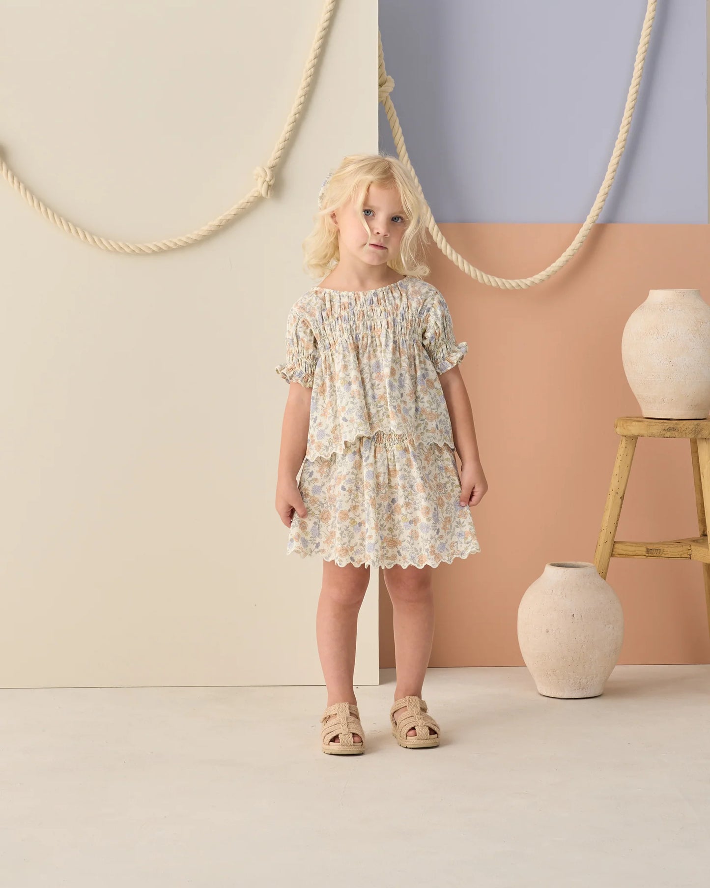Rylee + Cru Ivory Bloom | Colette Top