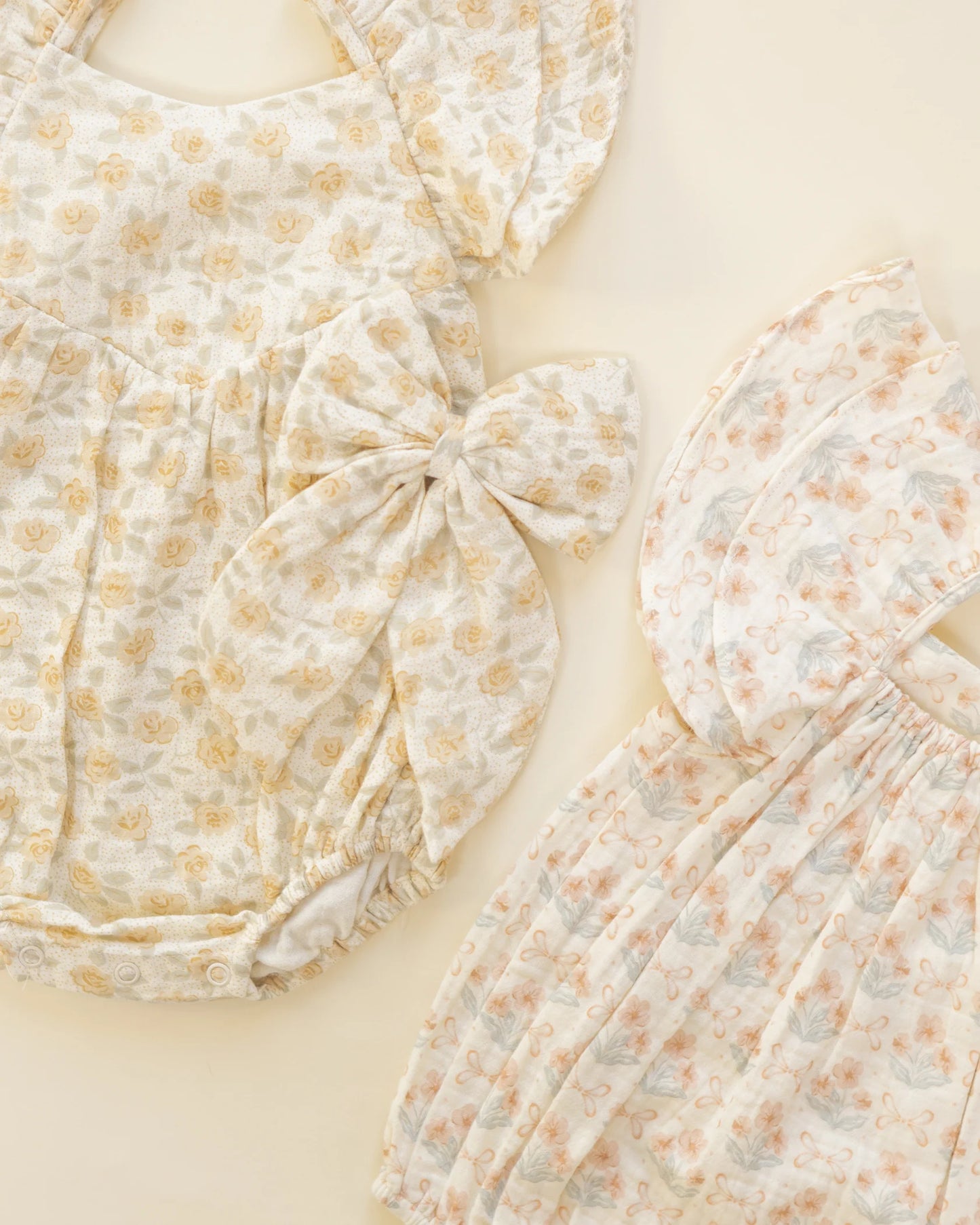 Rylee + Cru Ivory Yellow Floral | Roxy Romper