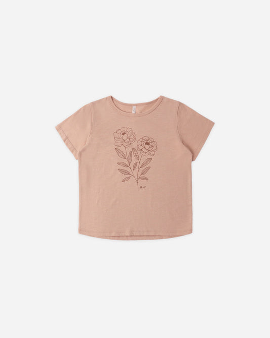Rylee + Cru Melon Peony | Basic Tee