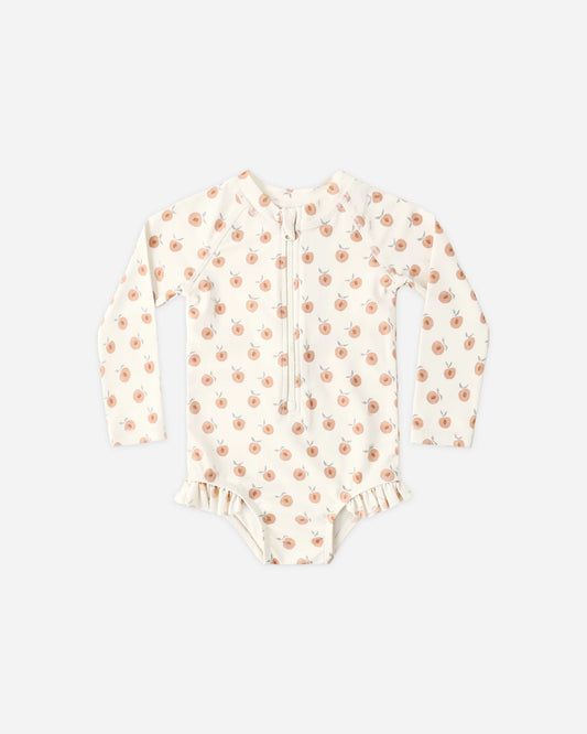 Rylee + Cru Natural Peaches | Rash Guard One-Piece