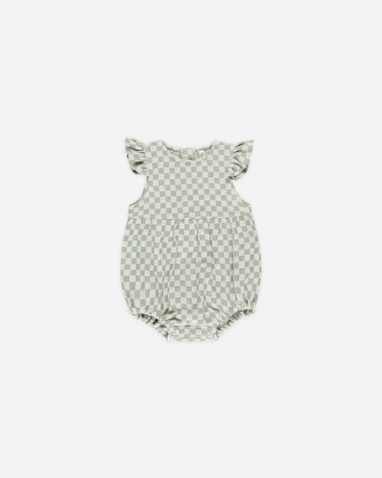 Rylee + Cru Sage Check | Amelia Romper