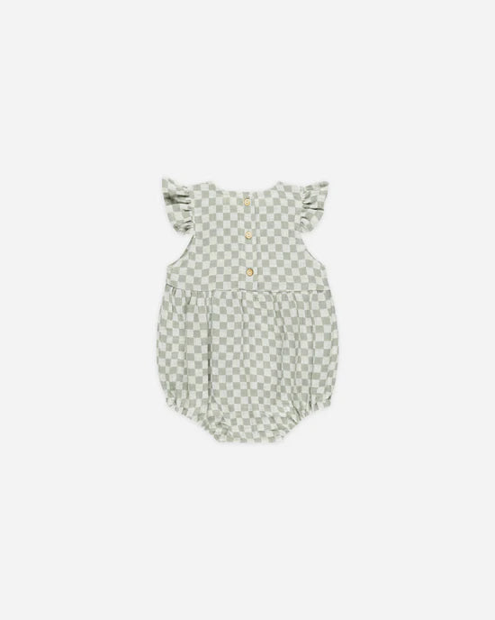 Rylee + Cru Sage Check | Amelia Romper