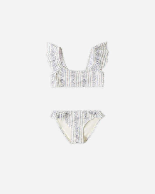 Rylee + Cru Natural Blue Floral | Hanalei Two-Piece Set