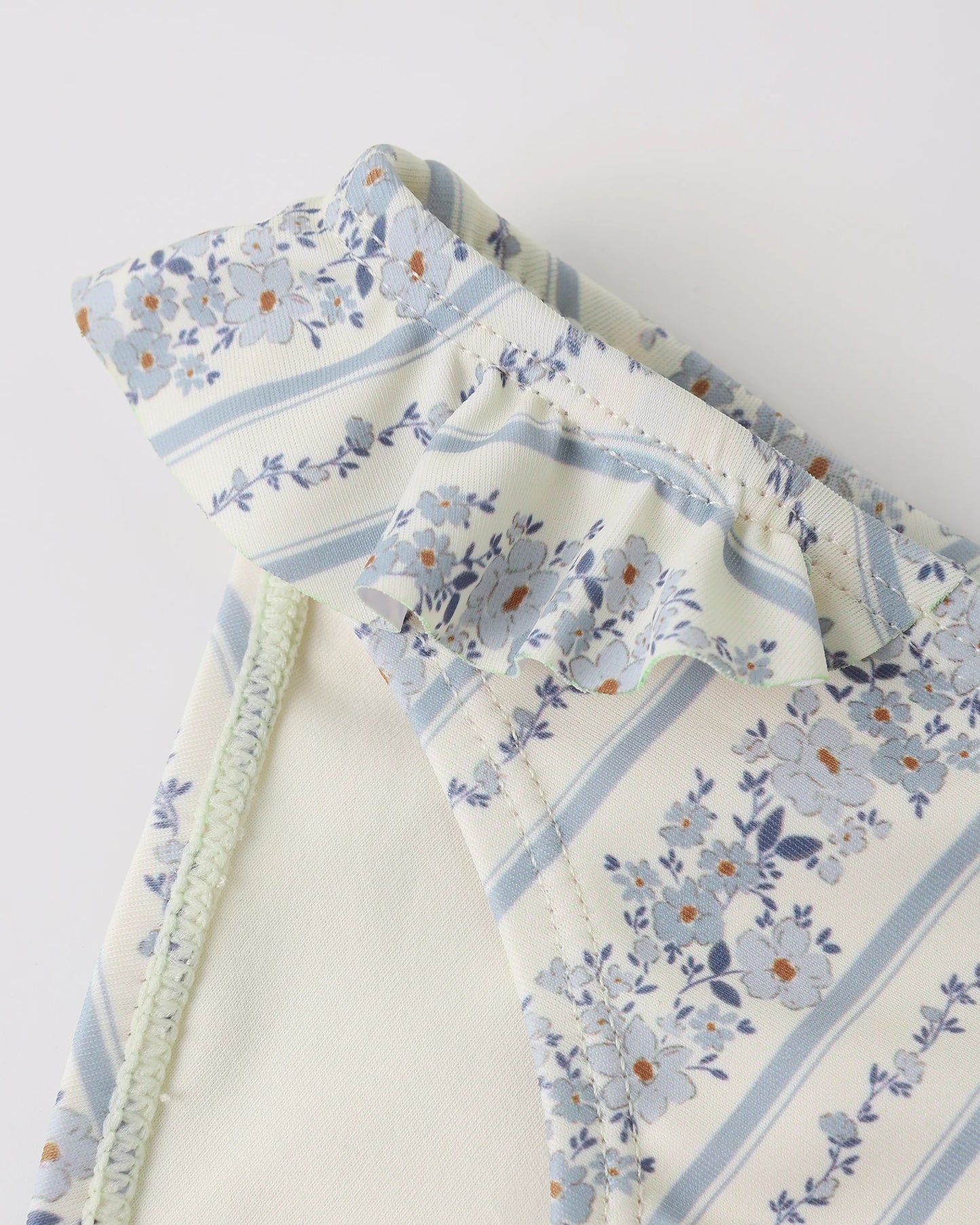 Rylee + Cru Natural Blue Floral | Hanalei Two-Piece Set