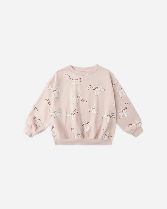 Rylee + Cru Blush Poodles | Relaxed Sweatshirt