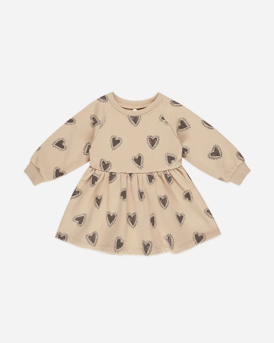 Rylee + Cru Sand Hearts | Raglan Dress