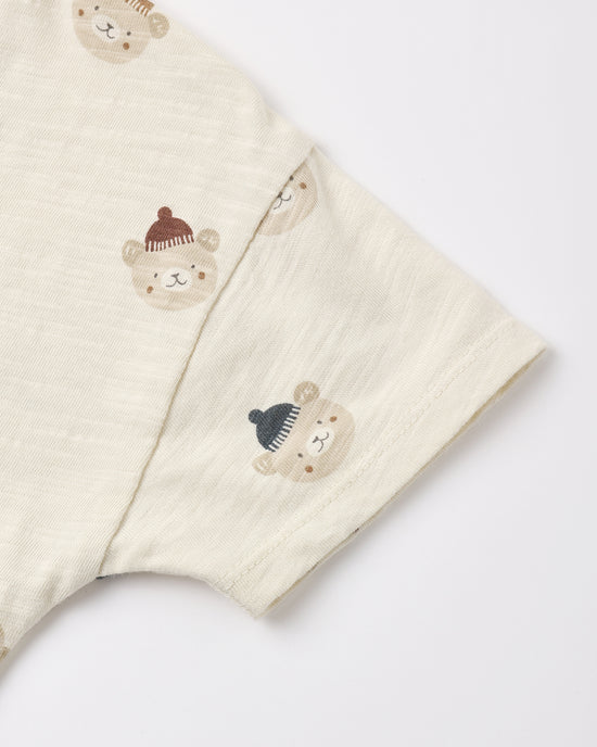 Rylee + Cru Natural Winter Bears | Hayes Jumpsuit