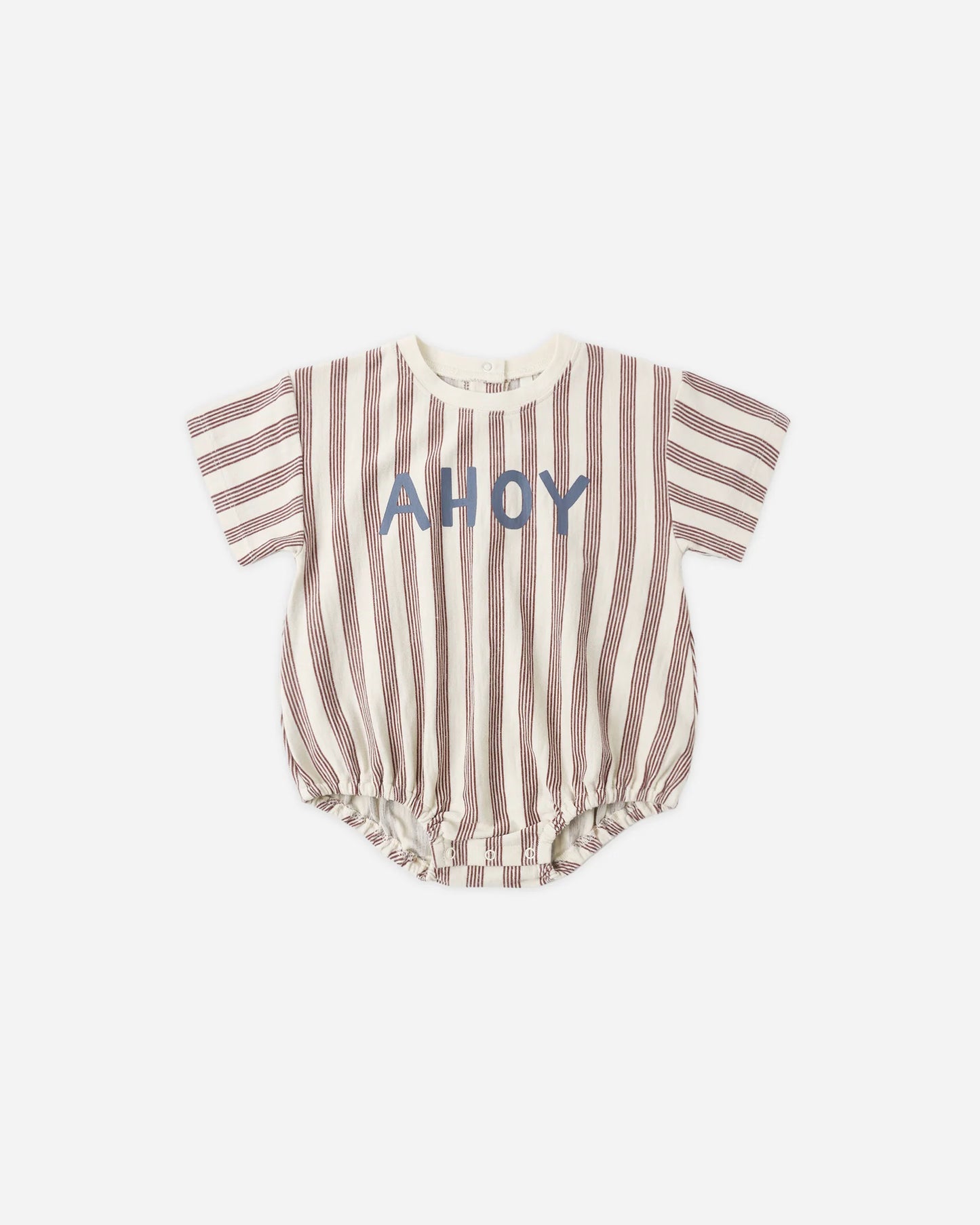 Rylee + Cru Brown Ahoy | Relaxed Bubble Romper