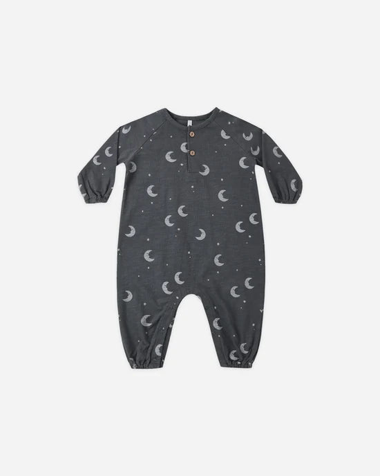 Rylee + Cru Midnight Moons | Henley Jumpsuit
