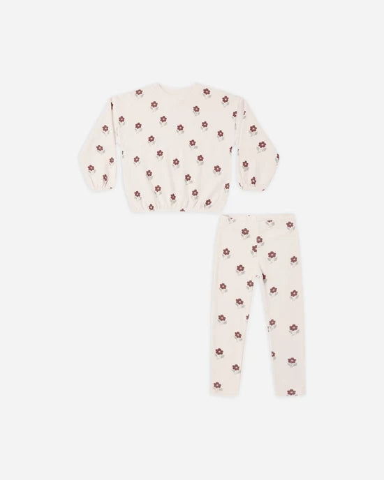 Rylee + Cru Petal Daisy | Spongy Knit Set