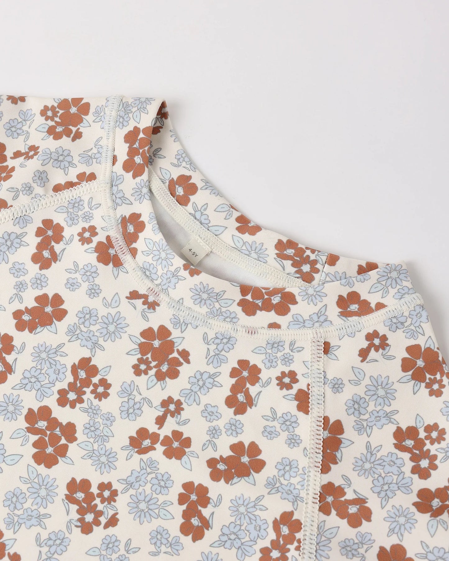Rylee + Cru Natural Americana Floral | Maryn Rash Guard Set