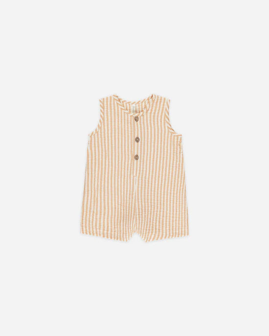 Rylee + Cru Grapefruit Stripe | Maverick Romper