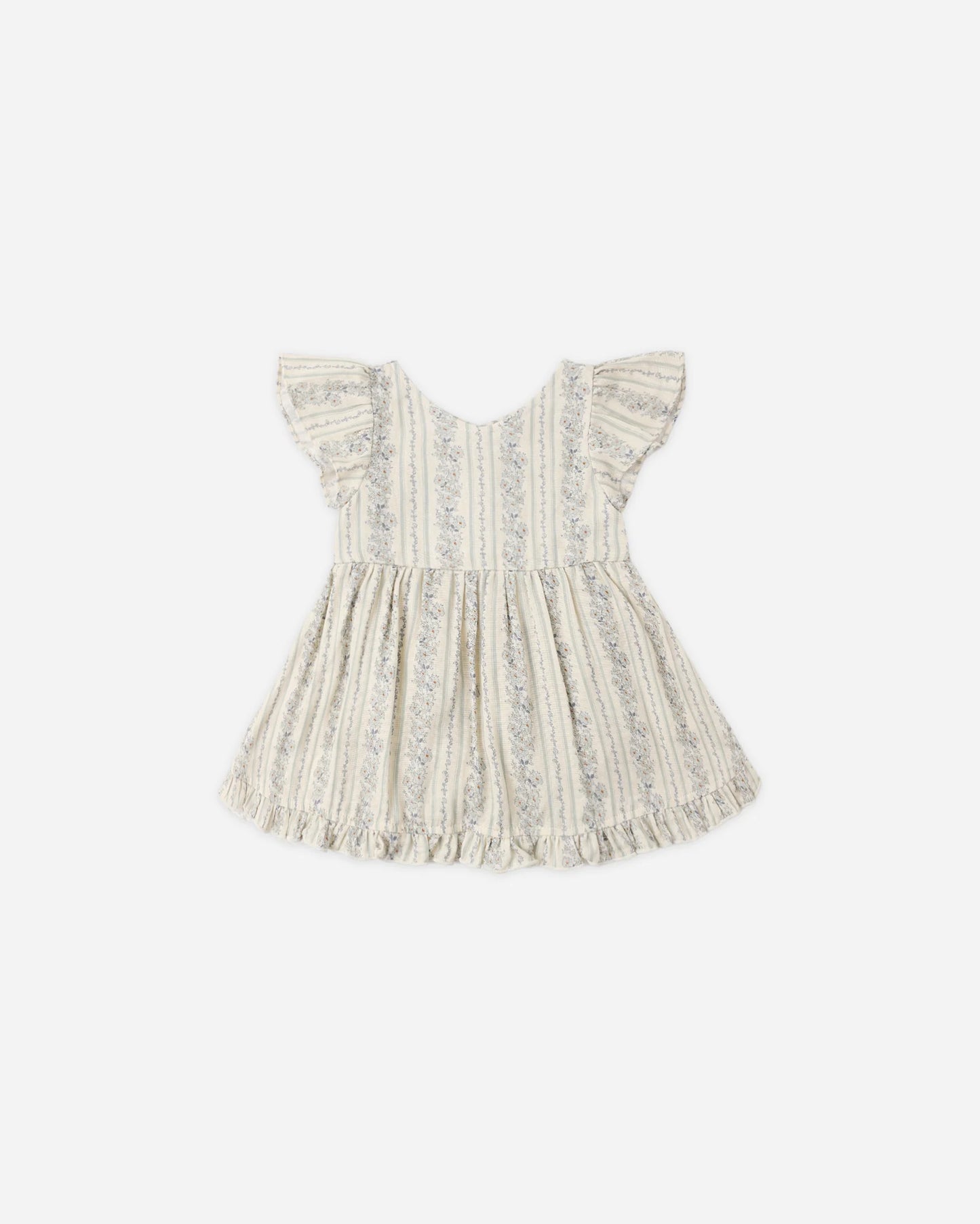 Rylee + Cru Natural Blue Floral | Lila Romper