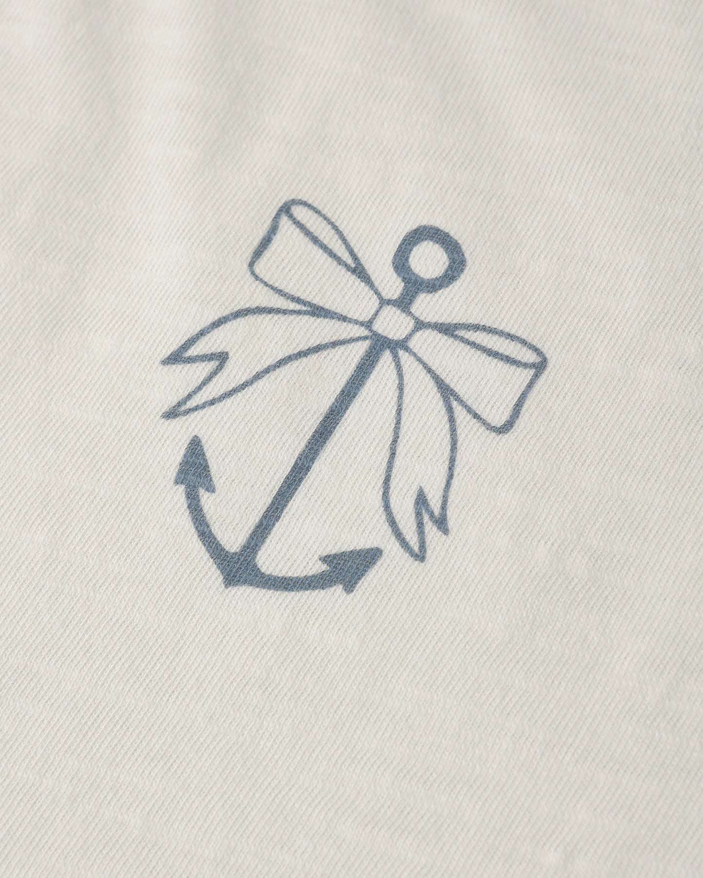Rylee + Cru Ivory Anchor Bow | Ringer Tee
